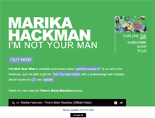 Tablet Screenshot of marikahackman.com